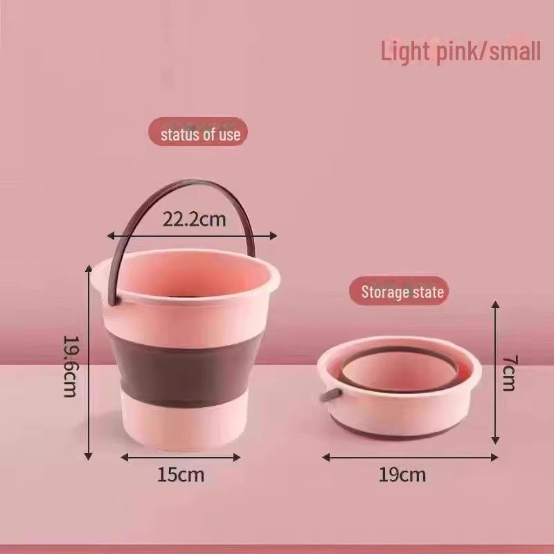 Переносное складное ведро для ванны для ног - утолщенное, бытовое, пластиковое, для рыбалки или использования в общежитии