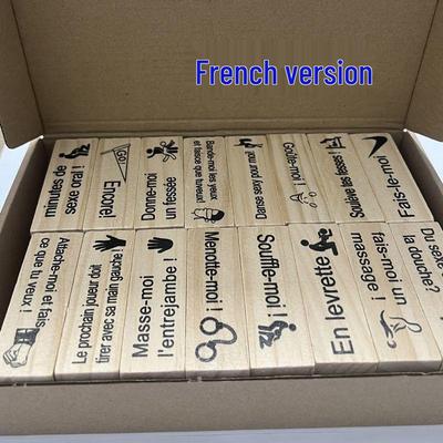 Деревянная игра Дженга ручной работы для пар: Башня из строительных блоков для взрослых