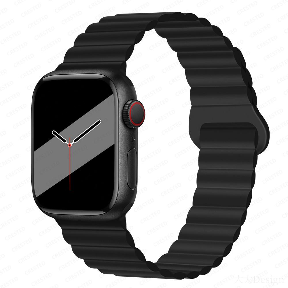 Silicone Loop magnetic strap for Apple watch band 44mm 40mm 45mm 49mm 41mm 38mm 42mm Bracelet iWatch series 8 3 SE 6 7 Ultra 2 9