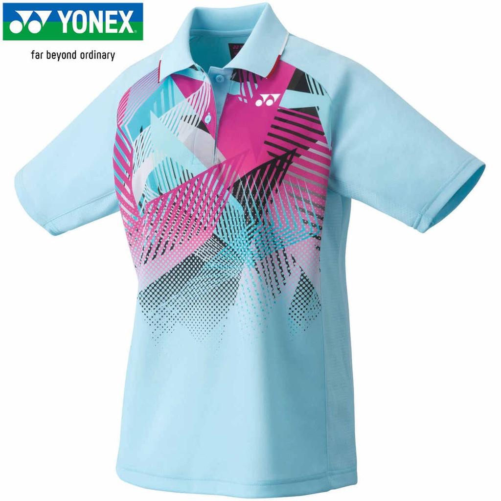 Yonex Short Sleeve Game Aqua Blue XO Women's Shirt, (111)