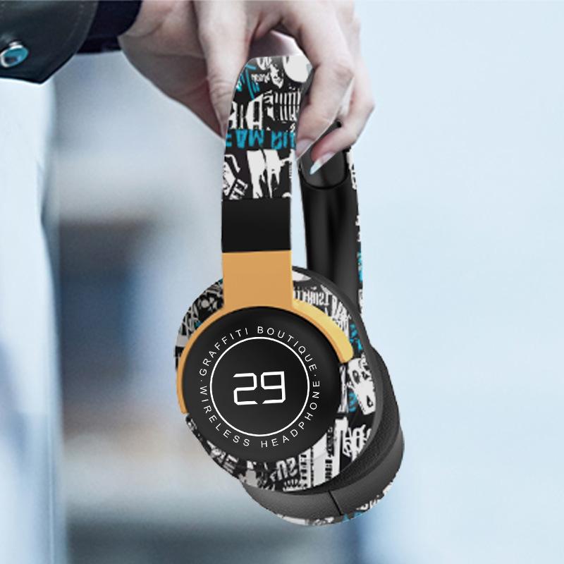 НОВЫЕ беспроводные наушники Graffiti Bluetooth 5.1 с глубокими басами и шумоподавлением, стереогарнитуры HiFi с микрофоном HD