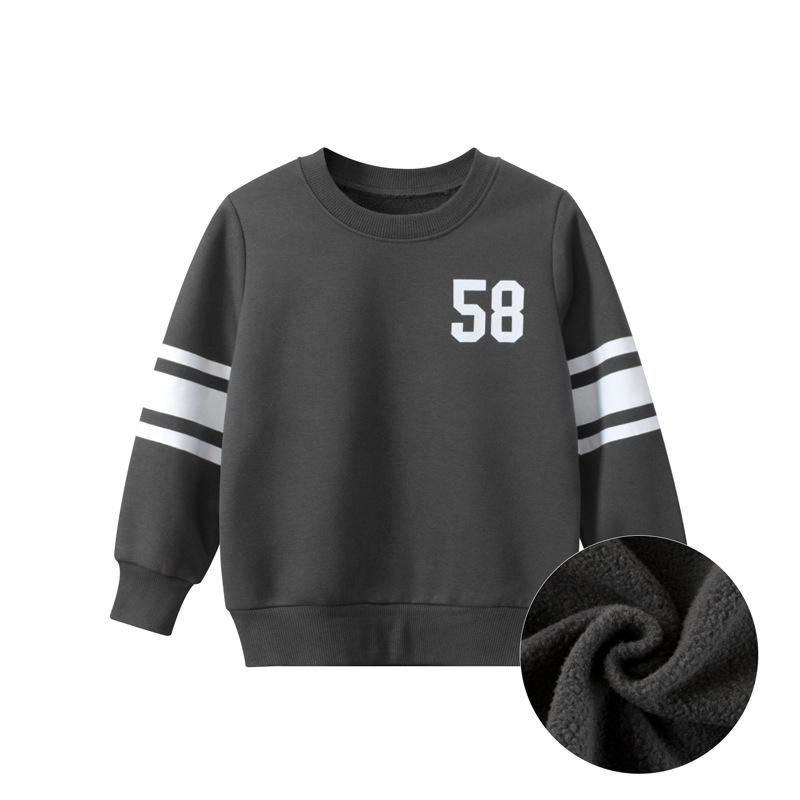 27kids Children's Plus Velvet Pullover Sweater - Spring 2024 New Collection