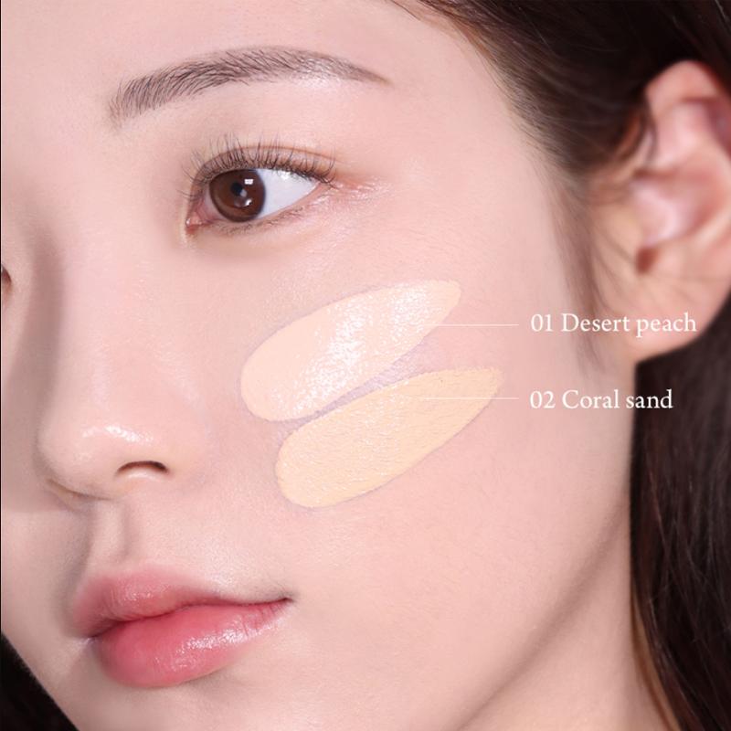 Huxley Essence Cover Cushion Невидимый слой (02 Коралловый песок) SPF 23 PA++ 12г