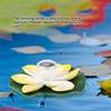Solar Pond Pool Lights LED Color Changing Lotus Flower Waterproof  Floating LampLight Yellow