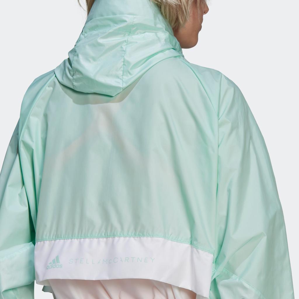 adidas Спортивная куртка с капюшоном на молнии, женская верхняя одежда, ледяной зеленый HD9129
