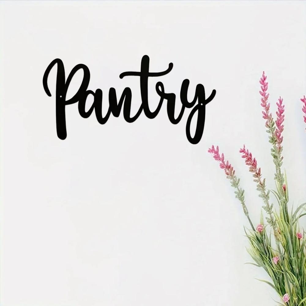 Pantry Sign Metal Wall Decor Stylish Modern Farmhouse Design for Home Restaurant, & Coffee Shop, Elegant Wall Decoration