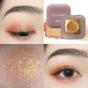 Одноцветный водонепроницаемый перламутровый оттенок теней для век с блестками для макияжа