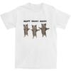 Funny Cute Cat Meme T Shirt Men Happy Dance Cat Streetwear 100 Cotton T-Shirts Summer Trending Tee Shirt Oversized Clothing