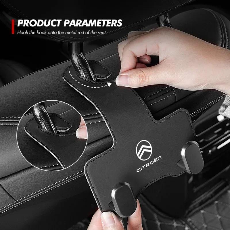 APS2 Car Back Headrest Hanger Hook Rear Seat Hanging Holder Organizer For Citroen Jumper Celysee Cactus Picasso Aircross Saxo Grand