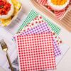 100pcs Multicolor Greaseproof Baking Paper Pre-Cut Sheets Sandwich Paper  Backyard BBQ
