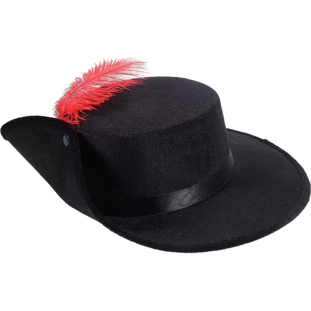 Feather Decor Gentleman Fedoras Hats Wide Brim 1920s Jazz Hat Cosplay Costumes