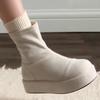 Точечная версия Корейская версия простые круглые носки маффины низкие тонкие ботильоны женская мода короткие ботинки Мартин темпераментные универсальные тонкие ботильоны