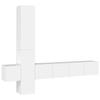VidaXL Ensemble de meubles TV 5 pcs Blanc Bois d'ingénierie 3114246