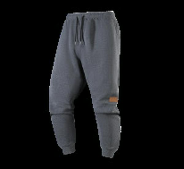 Men's European Size Solid Color Fleece Sports Pants with Drawstring - Warm, Casual, and Suitable for Many Occasions