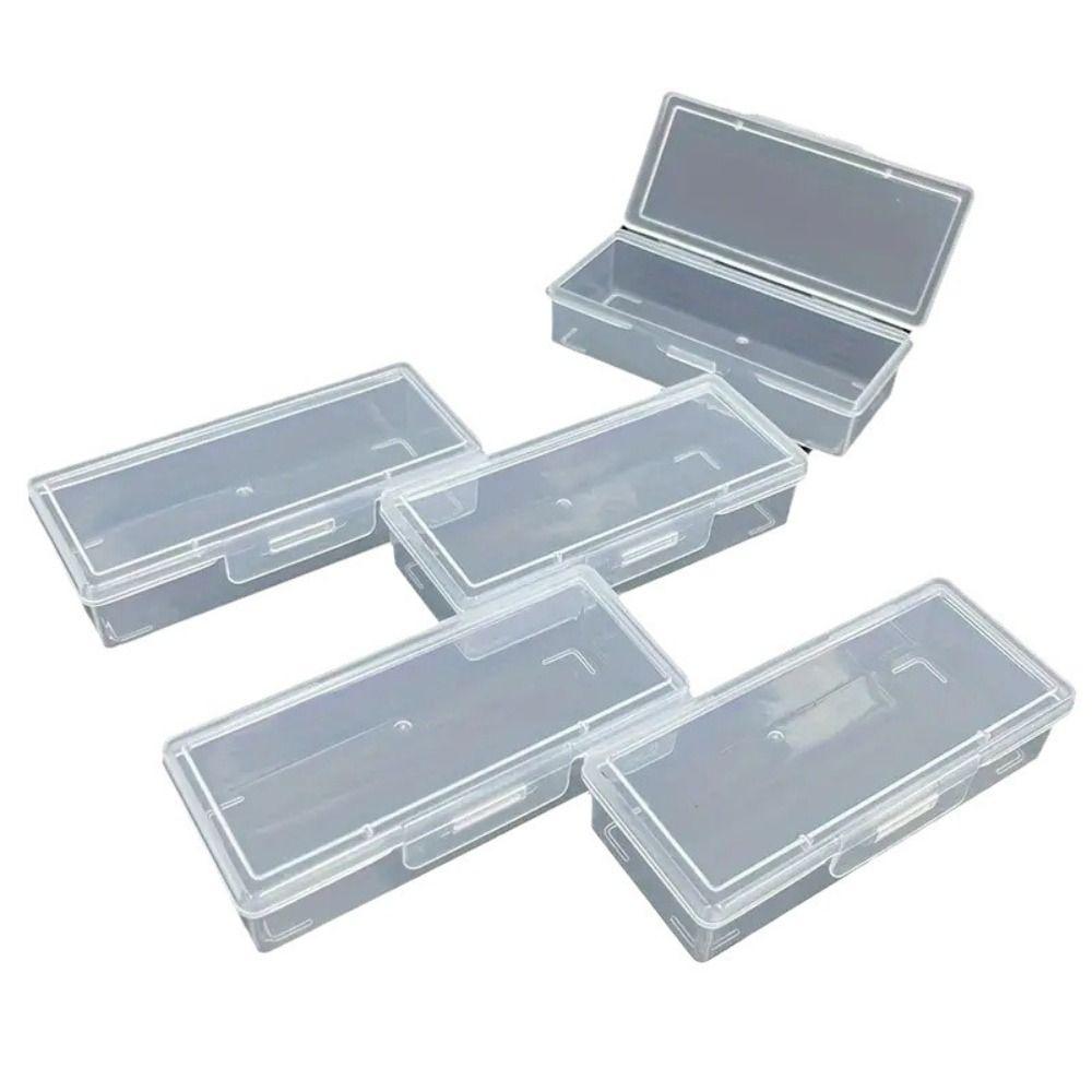 С крышкой прозрачный ящик для хранения пластиковый контейнер для мелких вещей кейс для хранения ювелирных изделий