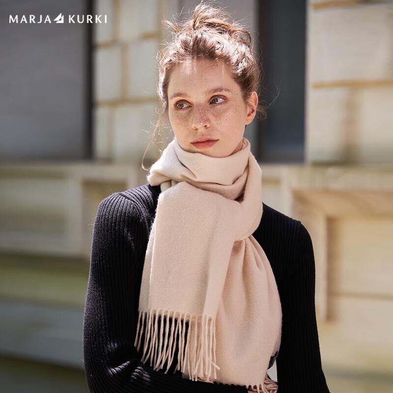 Женский зимний шарф из чистого кашемира MARJA KURKI