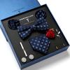 2025 Men'S Gift Box Tie, Fashion Business Striped Tie Square Towel Combination Set, Gift Box, Gifts