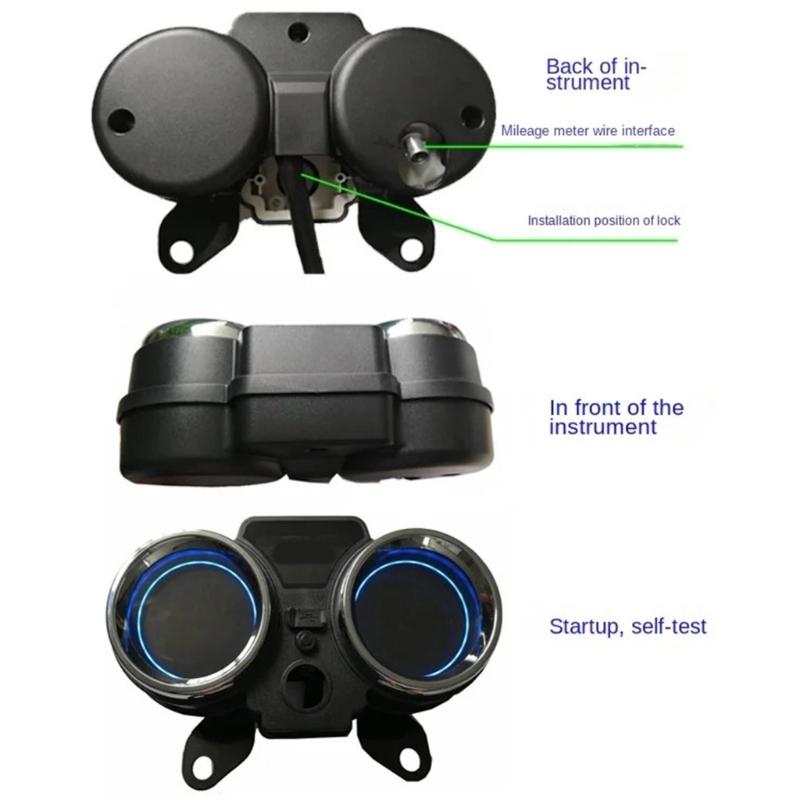 Цифровой спидометр одометр приборная панель подходит для RC250 150Gato 250cc водонепроницаемый мотоциклетный прибор светодиодный тахометр