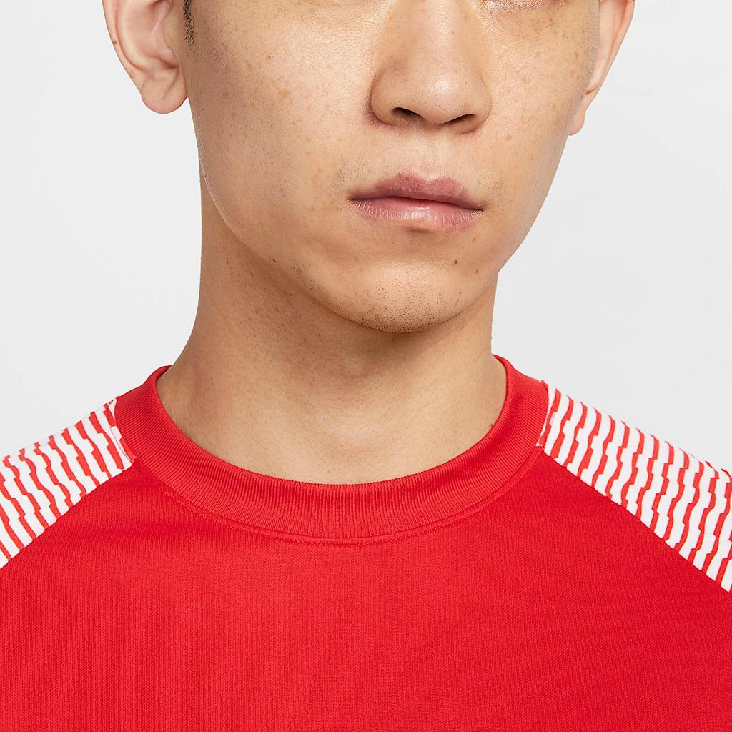 Nike Dri-Fit Academy Удобная Модная Универсальная Мягкая Футболка с Коротким Рукавом Мужские Топы Университетский Красный IB8761-657