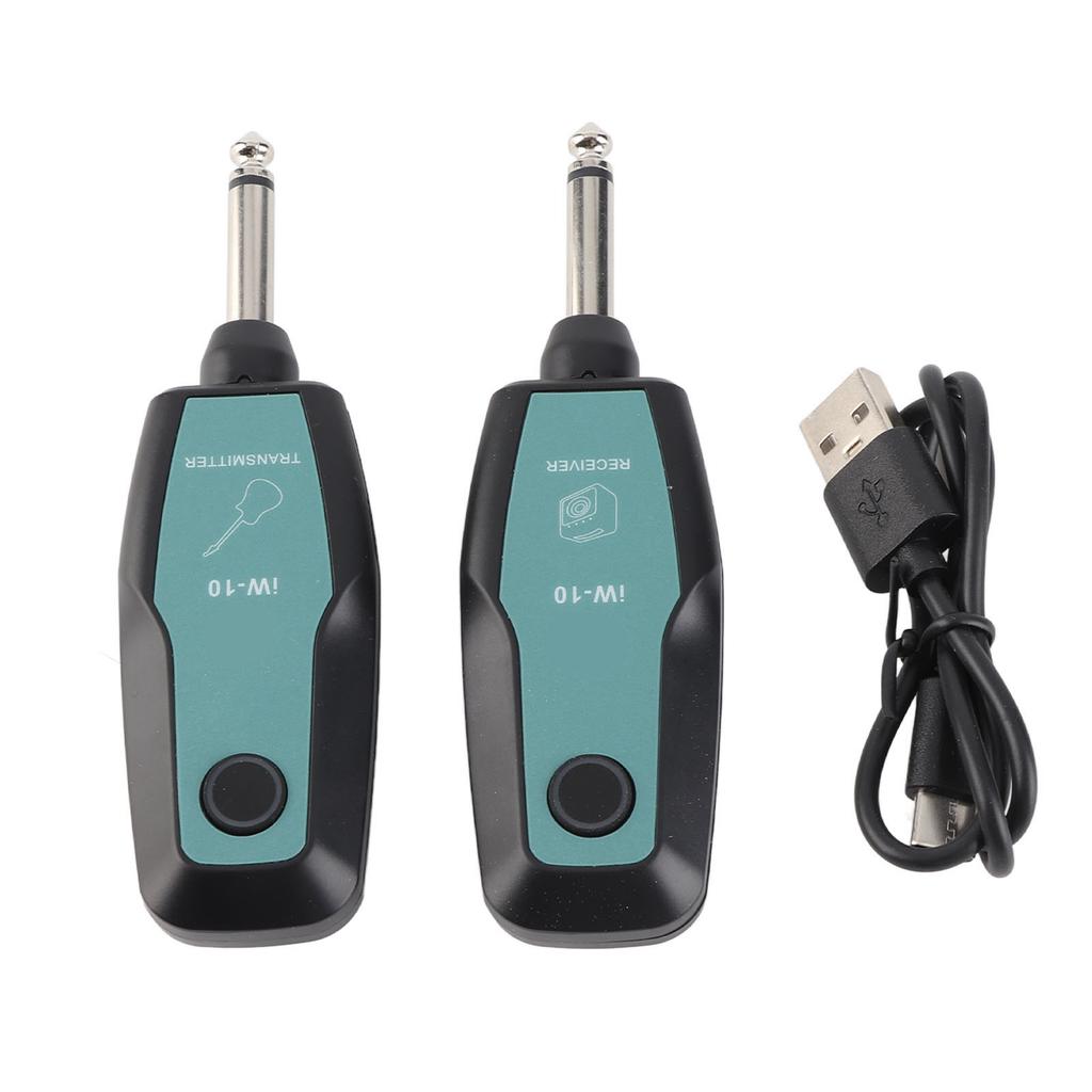 Комплект беспроводного передатчика и приемника для электрогитары 2 шт. 2,4G Беспроводная звуковая система для басового динамика