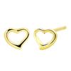 Sears K10 Heart Stud 10K Women's Earrings, Gold, Se105-0004-yg