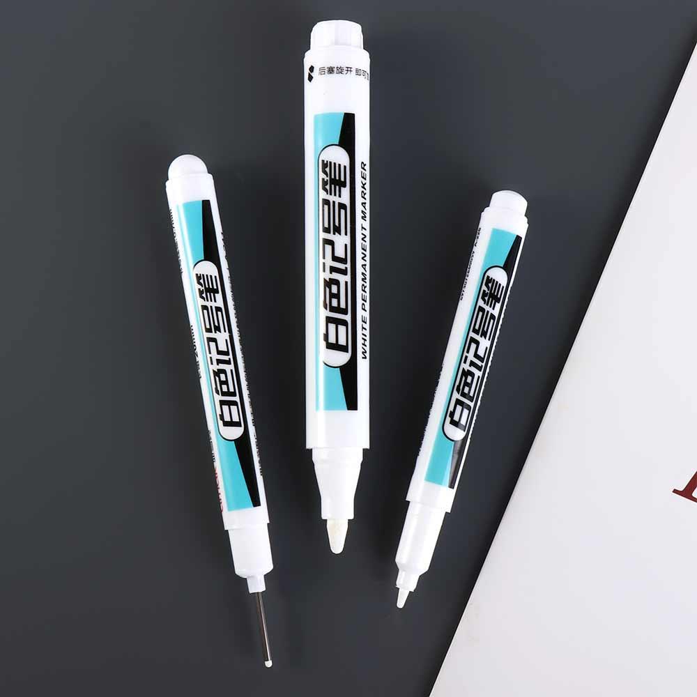 Водонепроницаемые белые маркеры, не выцветающие, масляные маркеры, роспись по камню