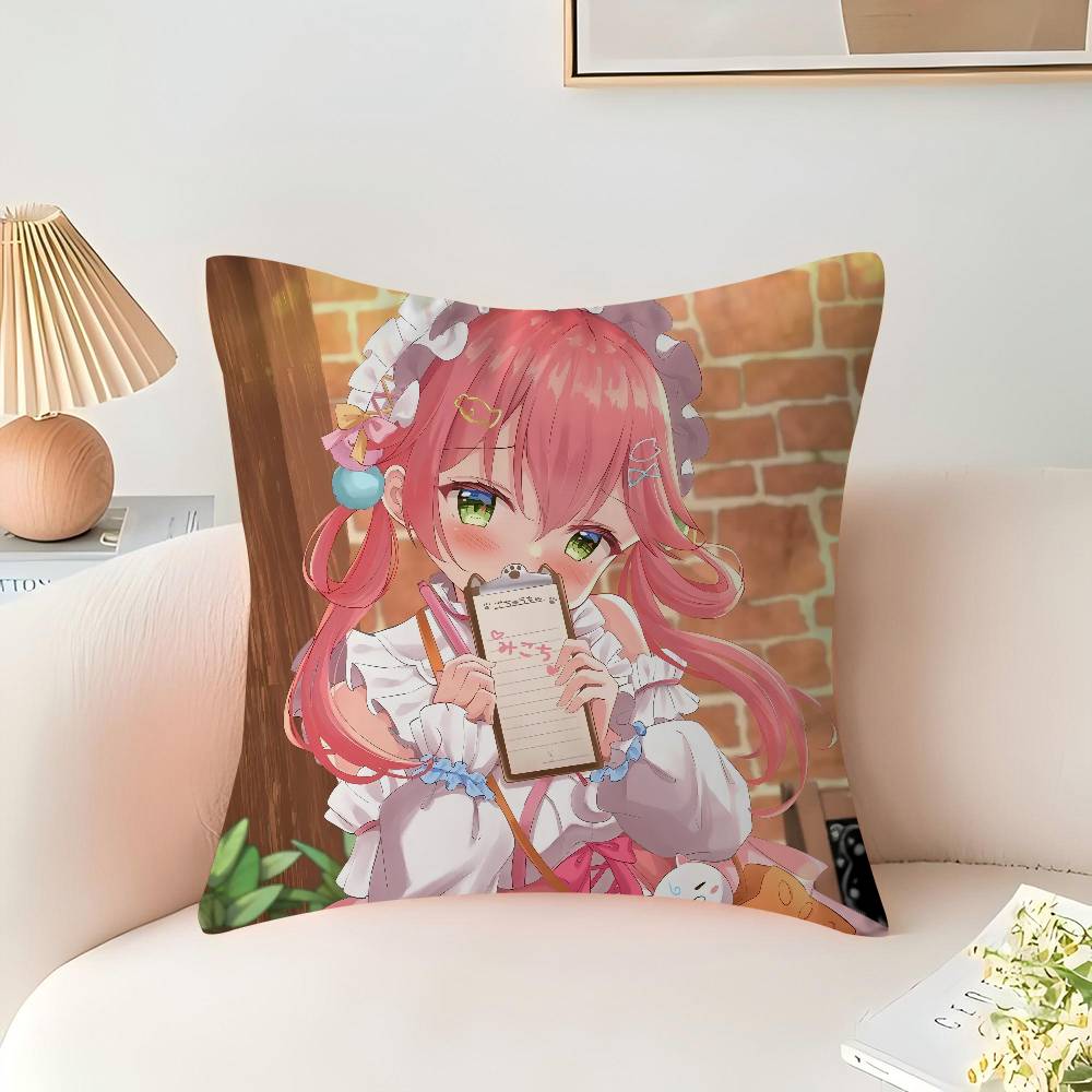 Наволочка Сакура Мико мультяшный Подарок Наволочка для подушки Спальня Дом Диван Кресло Сиденье Декор наволочка