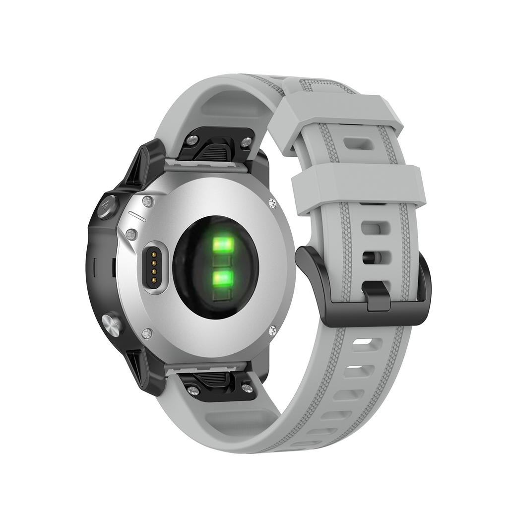 Rubber Smart Watch Replacement Band [20mm Width] for Garmin Fenix 7S/Fenix 6S/5S
