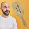 Bald Man Joke Comb Portable Small Wood Fake Hair Brush Toy Bald Men Grooming Tool Family