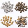 50pcs 6mm Alloy Pattern Spacer Beads Mixed Antique UFO Spacer Loose Metal Beads For Jewelry Making Diy Accessories Wholesale