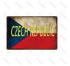 20X30Cm National Germany Netherlands Austria Russia Metal Sign Tin Sign City Travel Souvenir Wall Sticker Pub Home Decoration