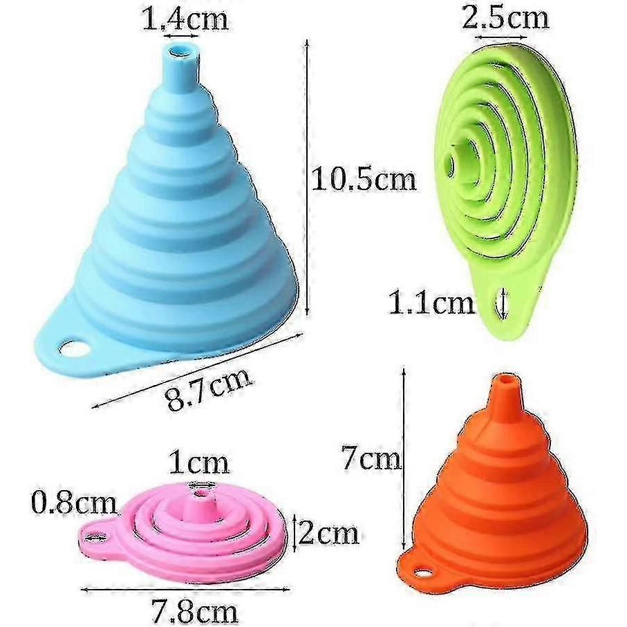 Collapsible funnel, FDA approved silicone collapsible funnel, suitable for liquids and powders