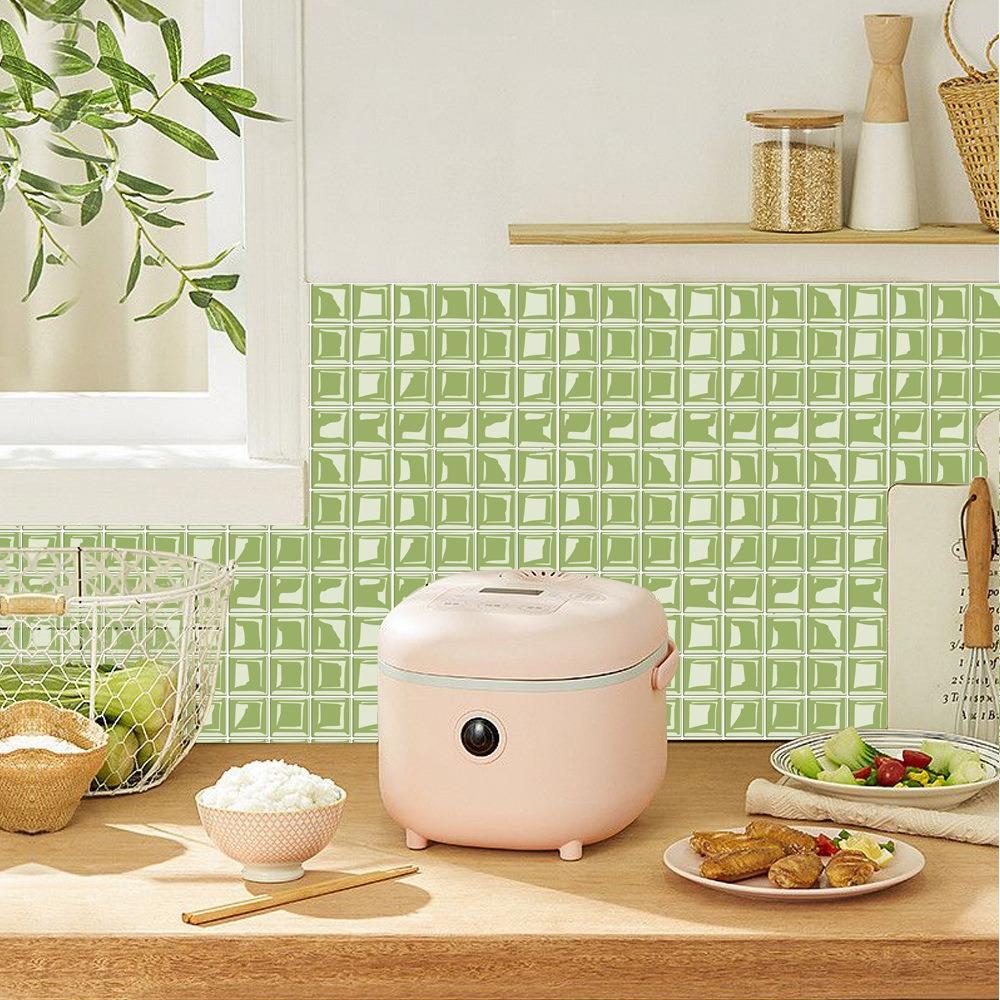 10 шт. Водонепроницаемые самоклеящиеся обои Самоклеящиеся наклейки на стены Кухня