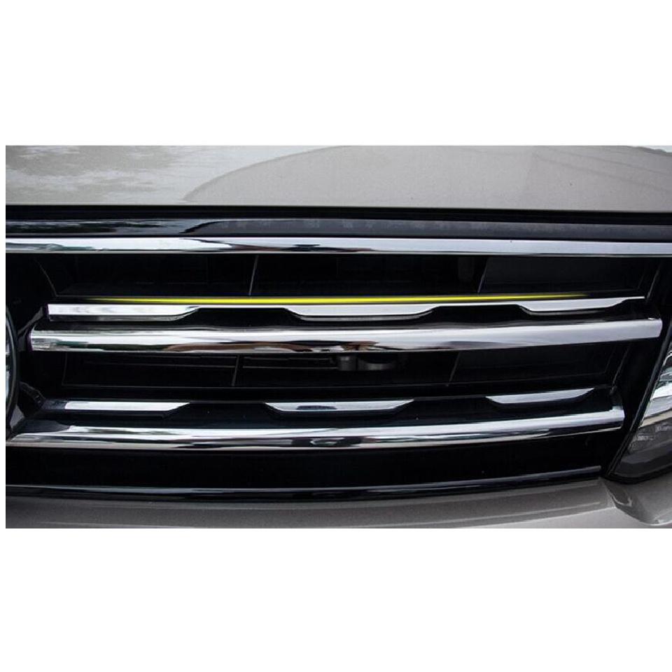 Refit Front Hood Billet Grille Grill Mesth Horizontal Sticker Style 2017 2018 FOR TIGUAN Mk2 Version