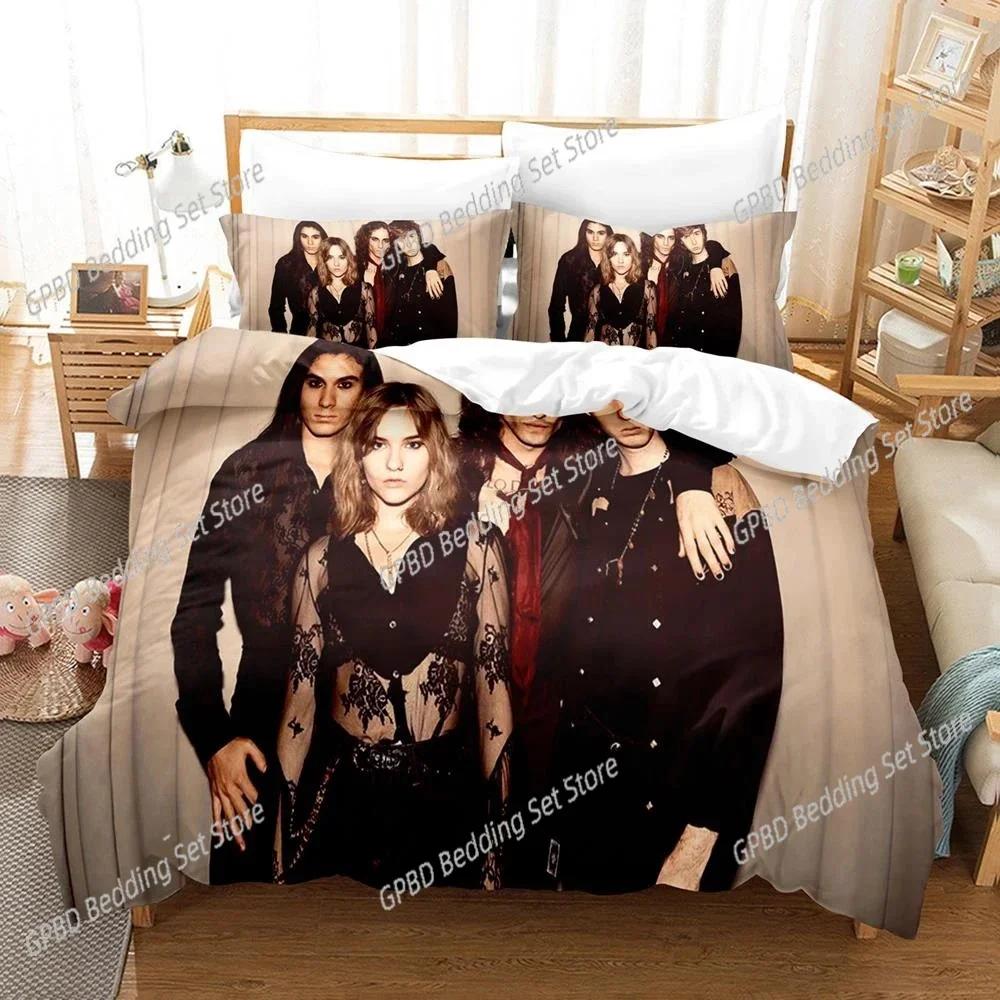 New 3D Printed Maneskin Bedding Set Pillowcase Luxury Duvet Cover Double Twin Full Queen King Adult Boys Luxury  Quilt Cover