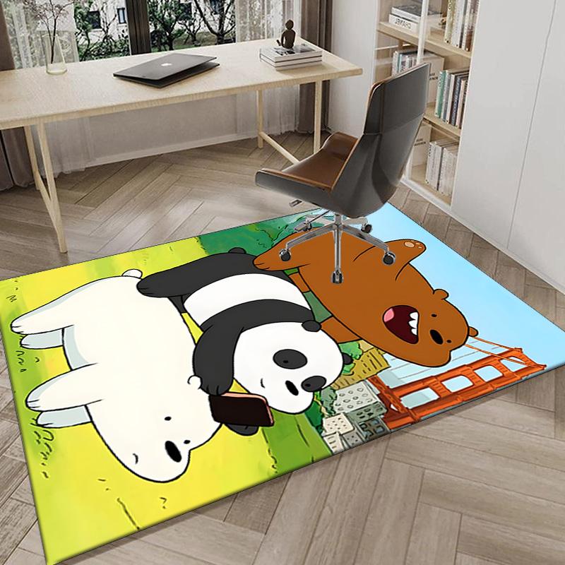 Nightly Friends bears Adventure Carpet, Chair Rug,Rug for Office Bedroom living rooms, Doormat decor Fan Gift Christmas Gift