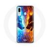 Case for Samsung Galaxy A20e Ice and Fire Wolf