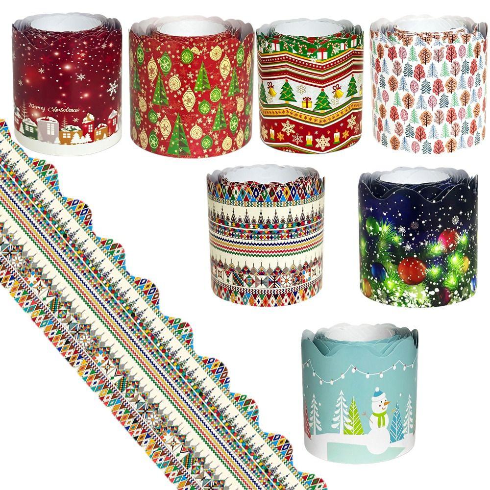 Handmade Crafts Decorative Stickers Paper Bulletin Board Border New Stickers Christmas