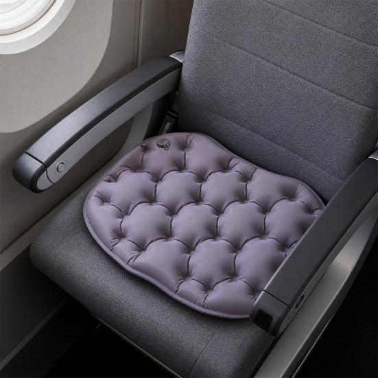 Portable Inflatable Seat Cushion, Lightweight Stadium Seat Pad, Travel Air Seat Cushion for Long Flights Airplane Camping Hiking Backpacking
