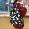Portable Cow Pattern Student Backpack Nylon Large Capacity Teenage Bookbag Wear Resistant Travel Backpack Students
