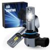 2 PCS 9005 LED Headlight Bulbs Brighter Wireless Headlight Bulbs 24000LM Mini Headlight Bulbs Fanless Car Bulb