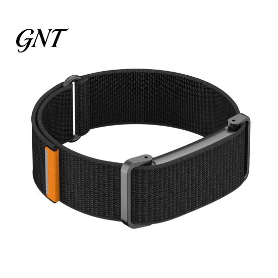 Flexible Nylon Weave Strap for Fitness Band Fitbit Air, Breathable Woven Sport Strap, Adjustable Replacement Comfortable Sleep Daily Use Wristband Men