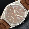 AUTOMATIC VINTAGE JAPAN 6309A MENS BROWN COLOR DIAL WATCH A700515-5 R203-a700515