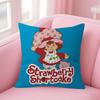 Cute Role Strawberry ShortcakeCartoon   Cushion Cover Pillow Cover Decor Pillowcase Printed Cushion Case for Couch