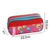 Portable Pen Bag Double Layer Pencil Pouch Cartoon Pencil Case  for Student