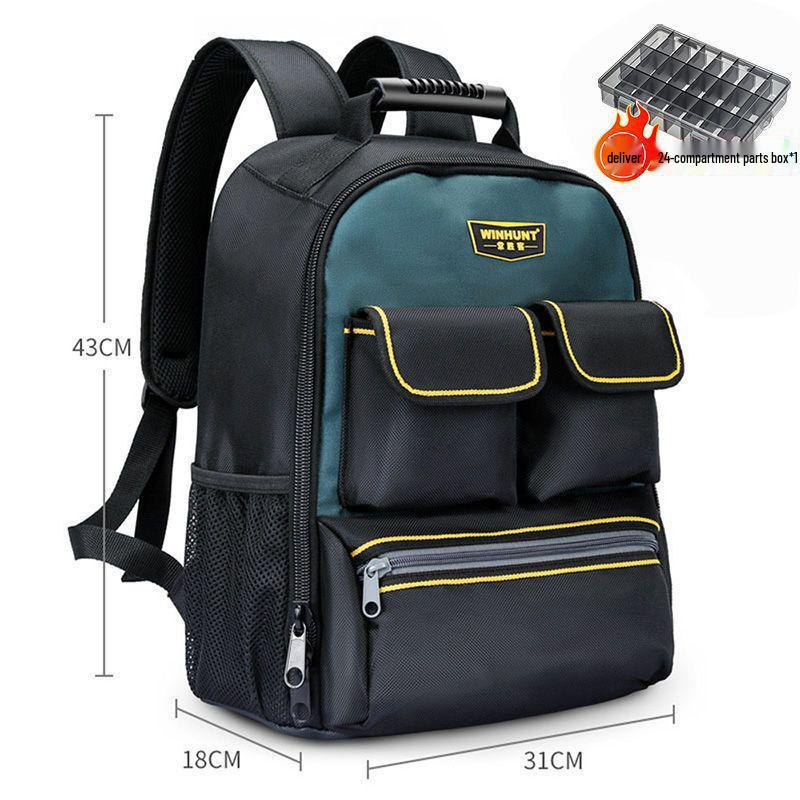 Multifunctional Electrician's & Woodworking Durable Backpack with Large Capacity & Plastic Bottom