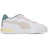 Puma Замшевые сетчатые низкие кроссовки Бело-зеленые Унисекс 384214-01