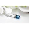 Jewelry Stainless Steel Sos Capsule Emergency Capsule Pendant With Chain Necklace For Women