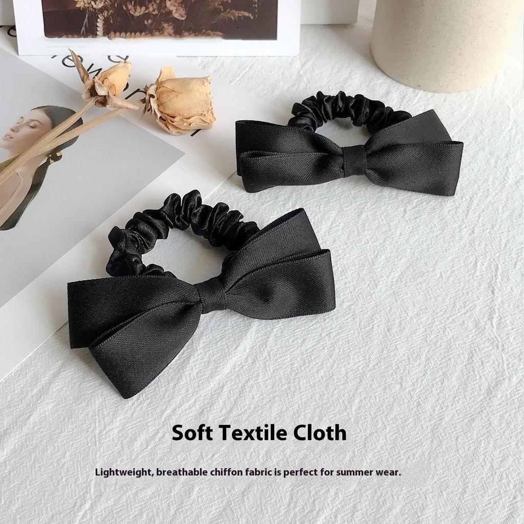 Bow Ponytail Holder 2025, Scrunchies for Women with Bow, Elegant Hair Ties for Bun & Ponytail, New Hair Accessories