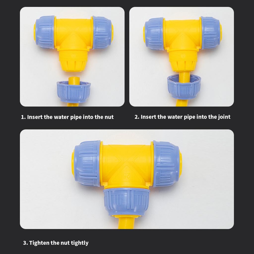 Высокопрочный 25 мм соединитель для водопроводных труб Соединитель для ирригационной системы Идеально подходит для садового полива и сантехнических проектов
